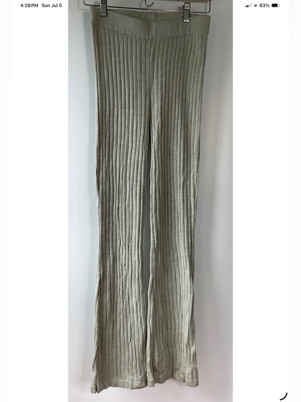 Cotton:On Women’s Sweat Pants / Bell Bottoms Size Small Light Green
